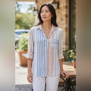 Hawaii Button Down Flow Top